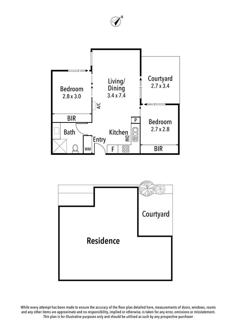 Floorplan of Homely apartment listing, 3/200 Westgarth Street, Northcote VIC 3070