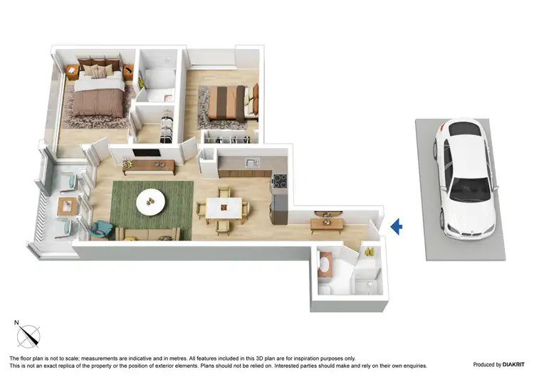 Floorplan of Homely apartment listing, 1810/118 Kavanagh Street, Southbank VIC 3006