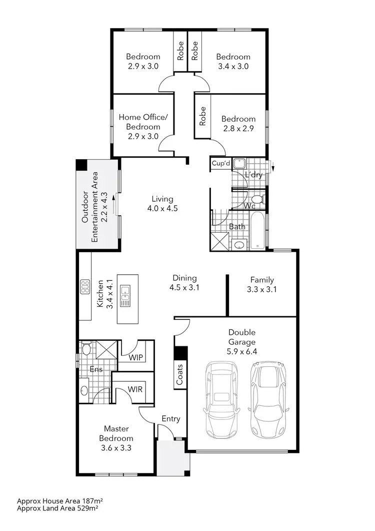 Floorplan of Homely house listing, 19 Gallant Way, Winter Valley VIC 3358