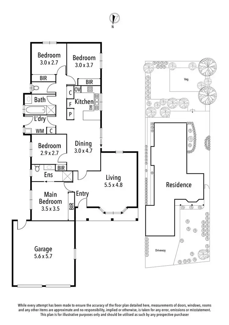 Floorplan of Homely house listing, 7 Barce Place, Heidelberg West VIC 3081