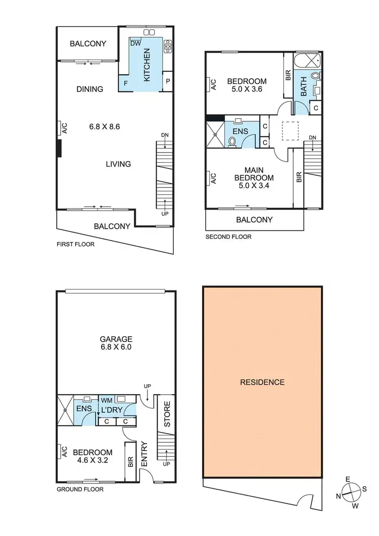 Floorplan of Homely townhouse listing, 8 Chicquita Circuit, Mentone VIC 3194