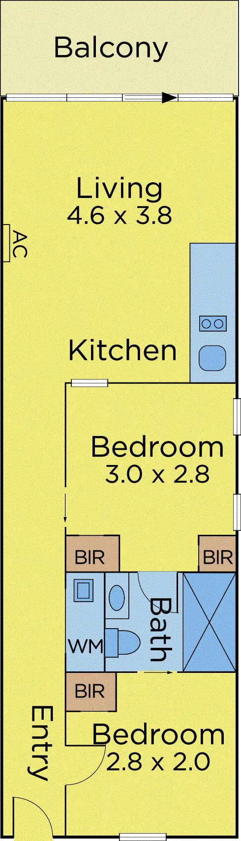 Floorplan of Homely apartment listing, 35/4 Bik Lane, Fitzroy North VIC 3068