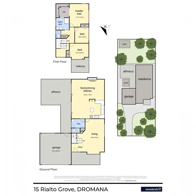 Floorplan of Homely house listing, 15 Rialto Grove, Dromana VIC 3936