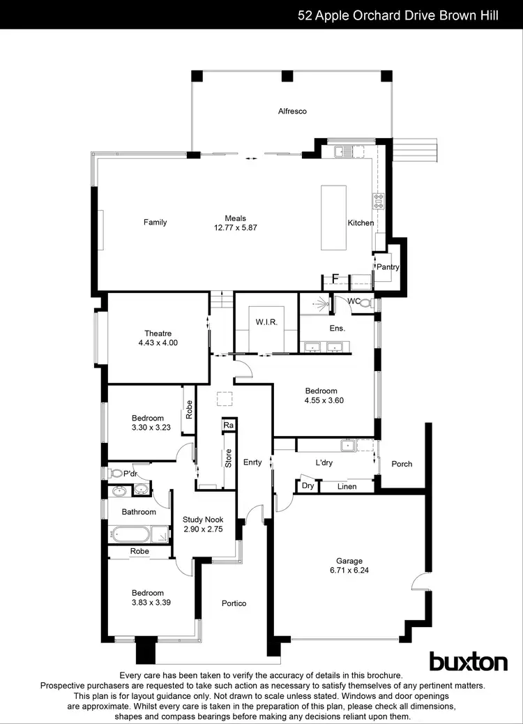 Floorplan of Homely house listing, 52 Apple Orchard Drive, Brown Hill VIC 3350