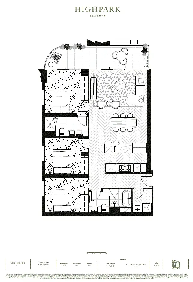 Floorplan of Homely apartment listing, 404/1559-1567 High Street, Glen Iris VIC 3146