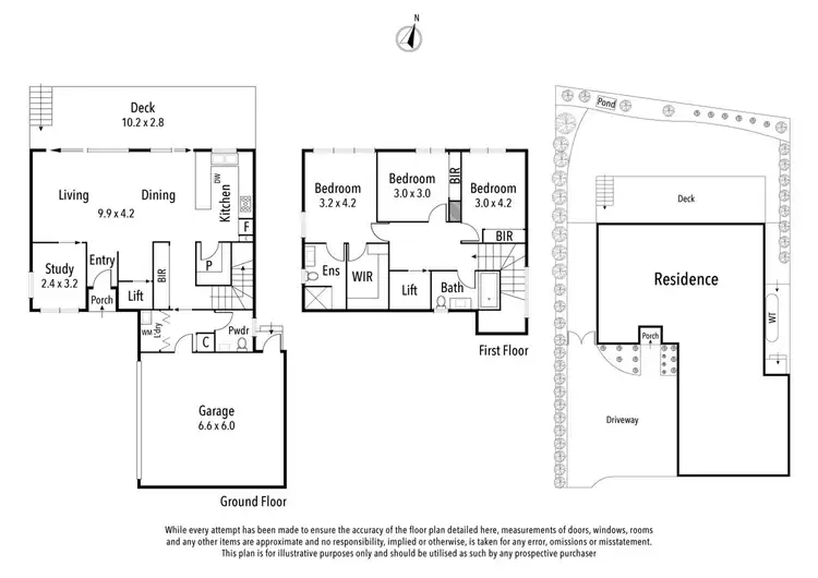 Floorplan of Homely townhouse listing, 3/27 Wilfred Road, Ivanhoe East VIC 3079