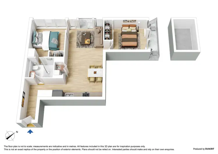 Floorplan of Homely apartment listing, 1902/560 Lonsdale Street, Melbourne VIC 3000