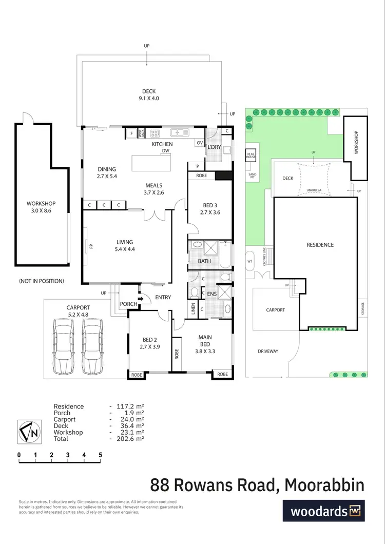 Floorplan of Homely house listing, 88 Rowans Road, Moorabbin VIC 3189