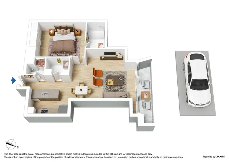 Floorplan of Homely apartment listing, 2906/7 Riverside Quay, Southbank VIC 3006