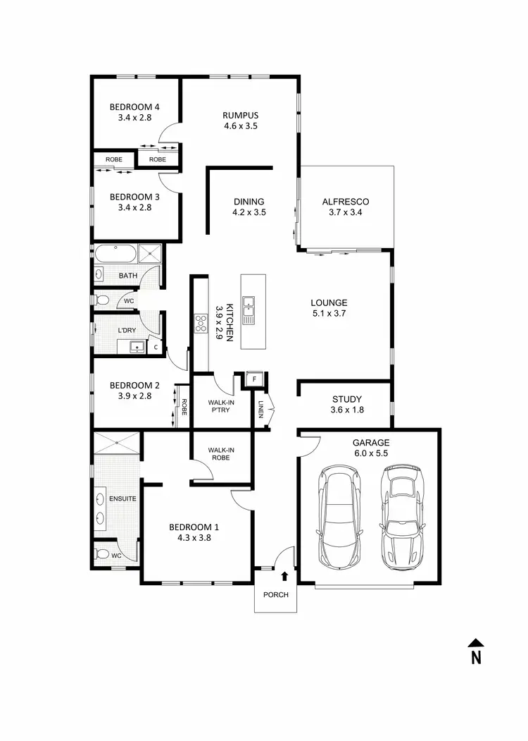 Floorplan of Homely house listing, 20 Francis Court, Kilmore VIC 3764