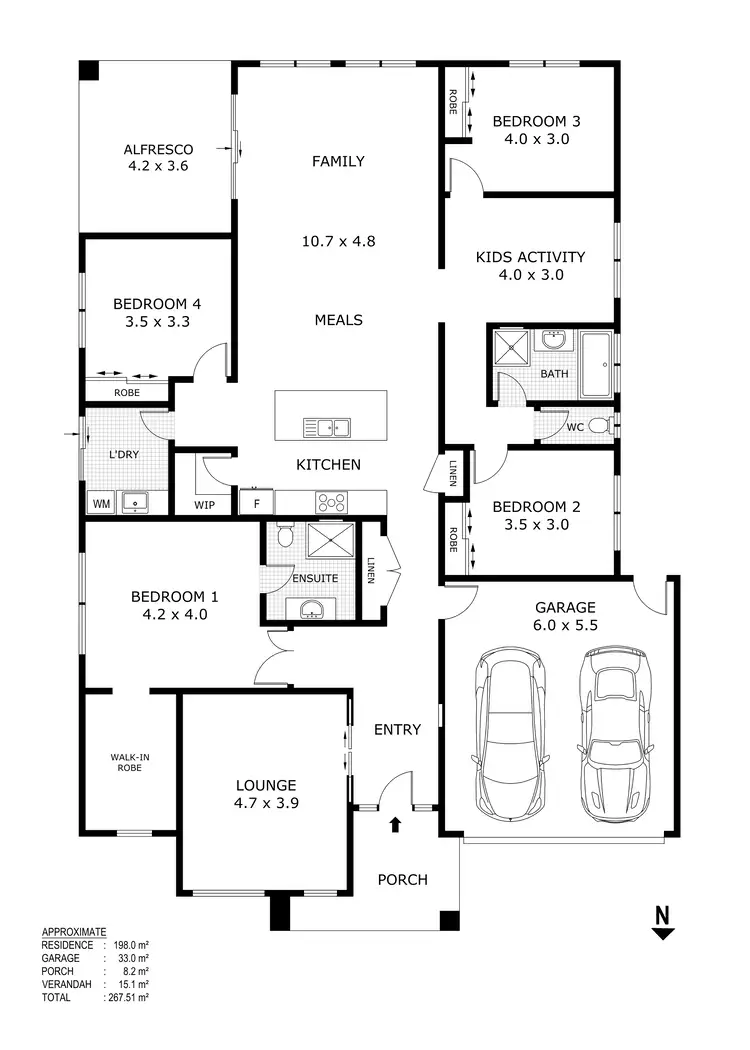 Floorplan of Homely house listing, 33 Westwood Road, Kilmore VIC 3764