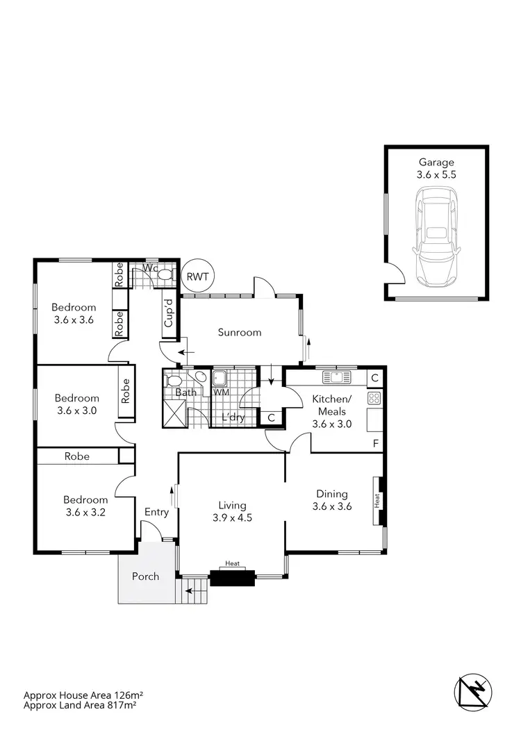 Floorplan of Homely house listing, 825 Bond Street, Mount Pleasant VIC 3350