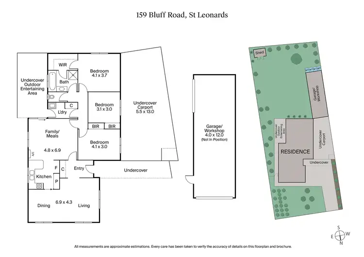 Floorplan of Homely house listing, 159 Bluff Road, St Leonards VIC 3223