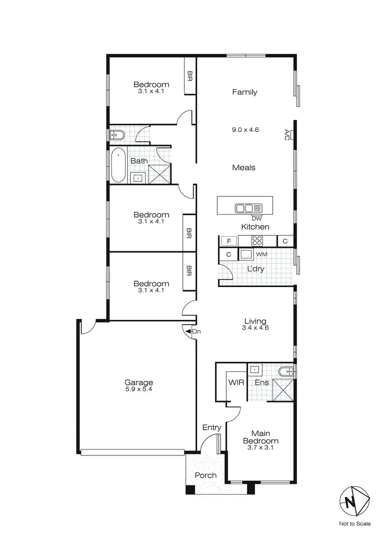 Floorplan of Homely house listing, 406 Rodier Street, Canadian VIC 3350