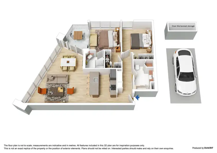 Floorplan of Homely apartment listing, 902/63 Whiteman Street, Southbank VIC 3006
