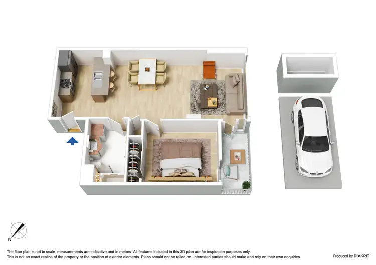 Floorplan of Homely apartment listing, 1710/163 City Road, Southbank VIC 3006