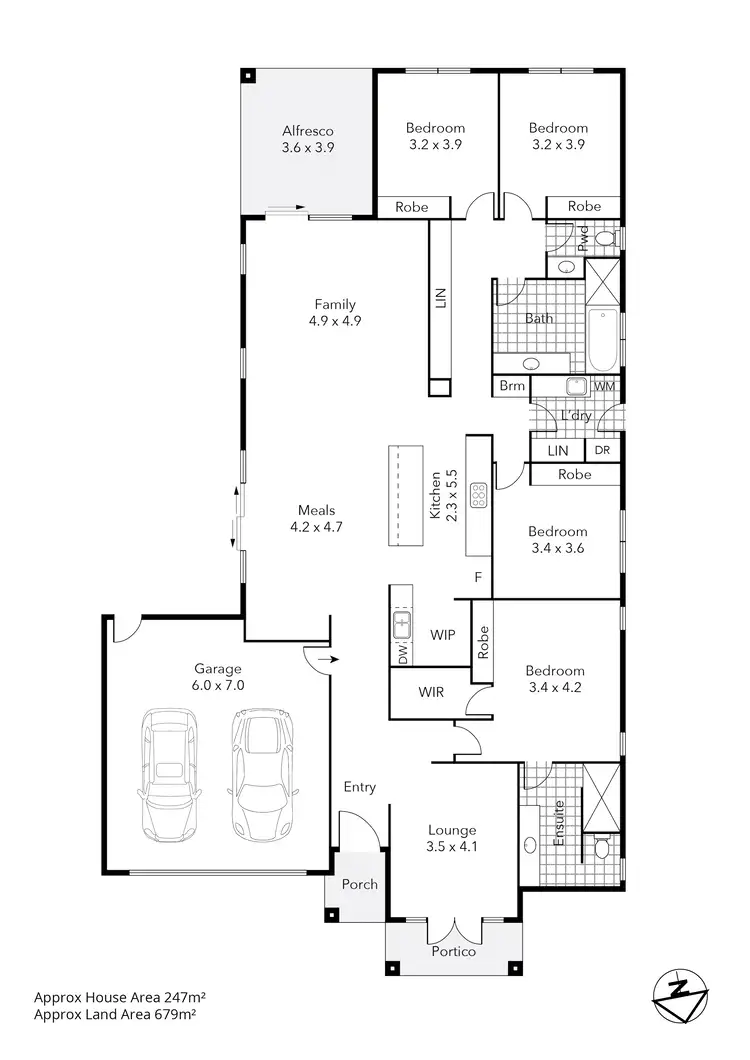 Floorplan of Homely house listing, 11 Wade Place, Lucas VIC 3350