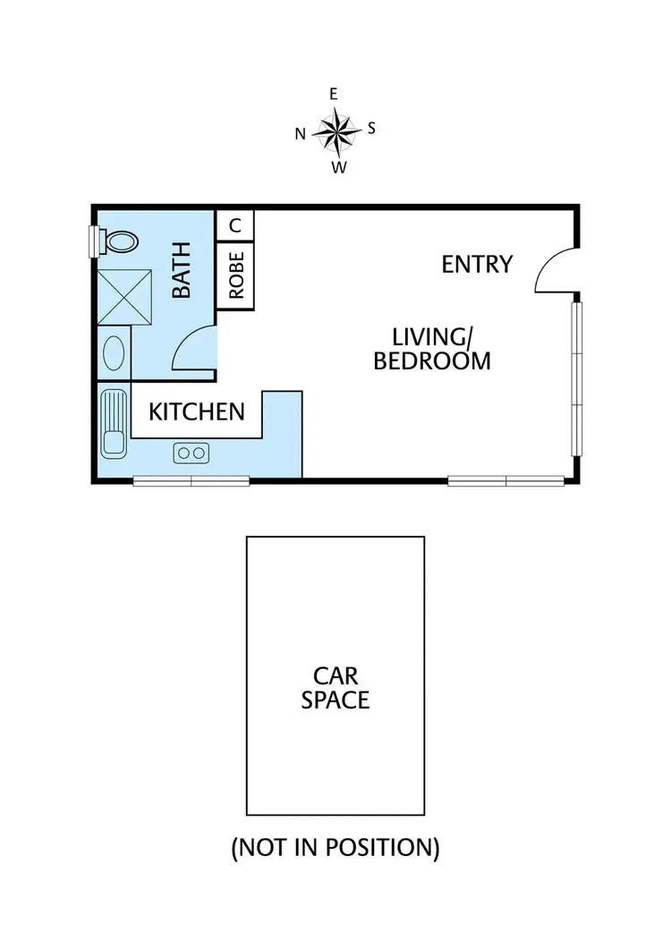 Floorplan of Homely apartment listing, 1/14 Yarraford Avenue, Alphington VIC 3078