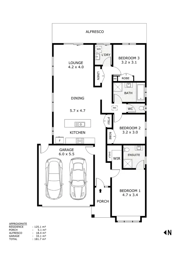 Floorplan of Homely house listing, 10 Stables Street, Kilmore VIC 3764
