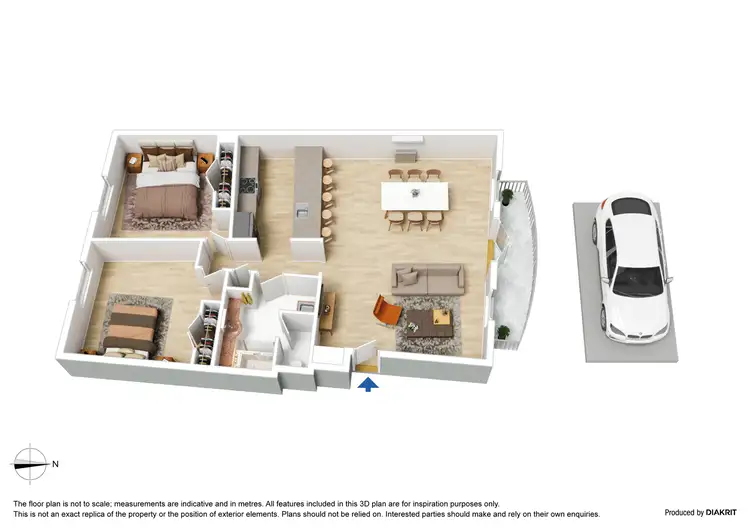 Floorplan of Homely apartment listing, 6/110 Southbank Boulevard, Southbank VIC 3006