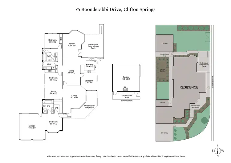 Floorplan of Homely house listing, 75 Boonderabbi Drive, Clifton Springs VIC 3222