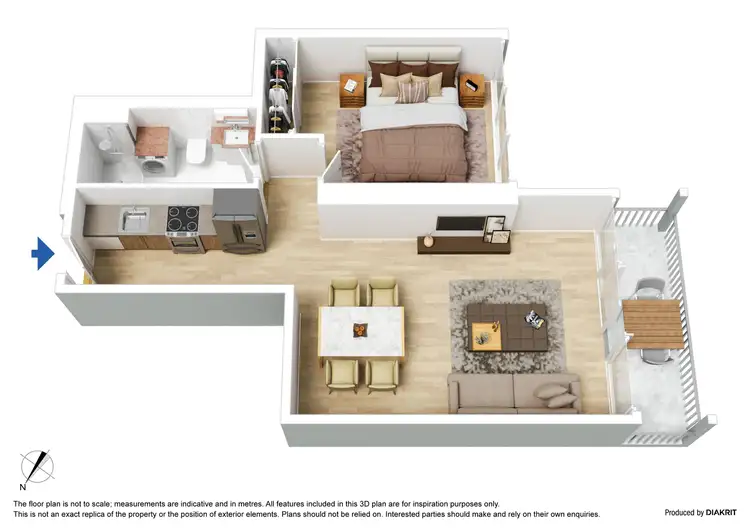 Floorplan of Homely apartment listing, 3614/151 City Road, Southbank VIC 3006
