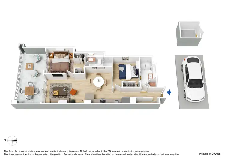 Floorplan of Homely apartment listing, 1911/199 William Street, Melbourne VIC 3000