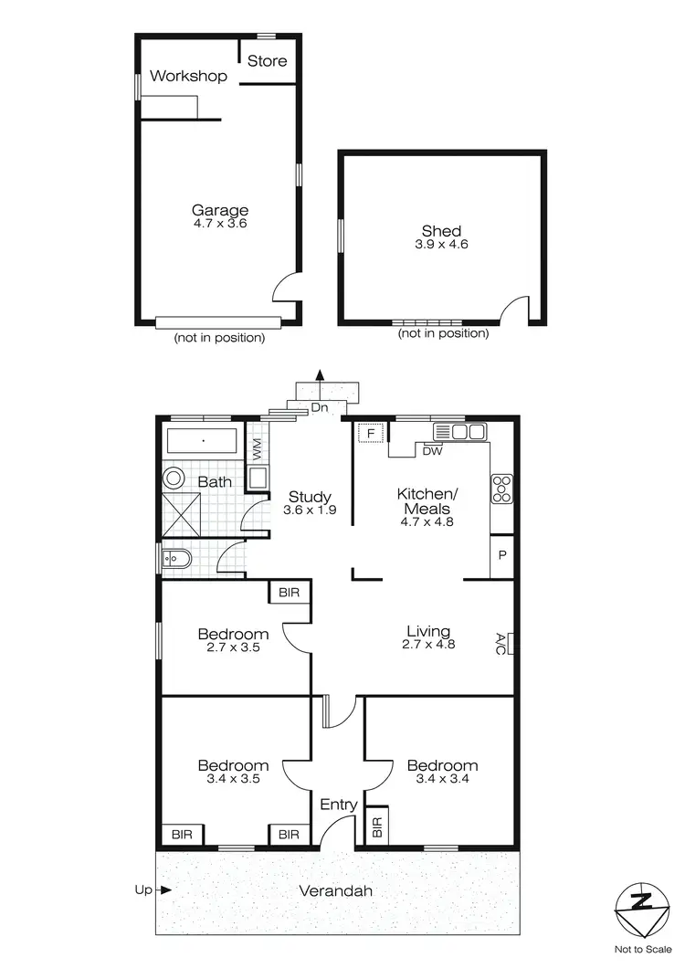 Floorplan of Homely house listing, 21 Victoria Street, Sebastopol VIC 3356
