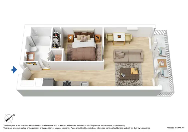 Floorplan of Homely apartment listing, 2103/250 City Road, Southbank VIC 3006
