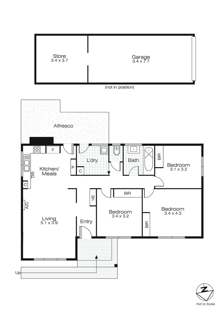 Floorplan of Homely house listing, 7 Poplar Street, Wendouree VIC 3355