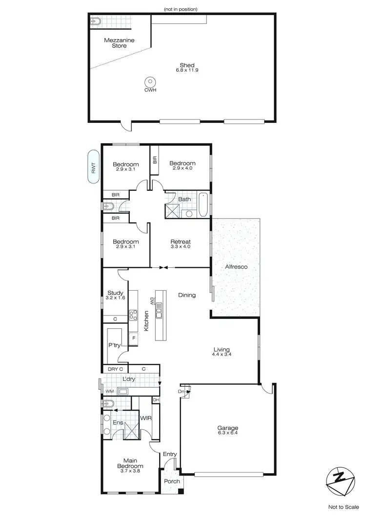 Floorplan of Homely house listing, 3 Caviar Court, Miners Rest VIC 3352