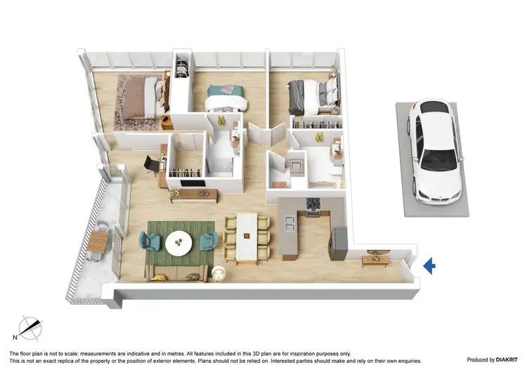 Floorplan of Homely apartment listing, 1502/180 City Road, Southbank VIC 3006