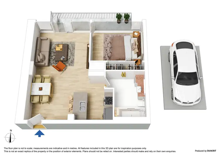 Floorplan of Homely apartment listing, 607/668 Bourke Street, Melbourne VIC 3000