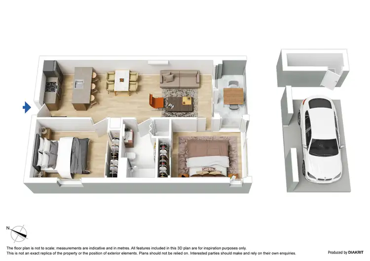Floorplan of Homely apartment listing, 2807/245 City Rd, Southbank VIC 3006