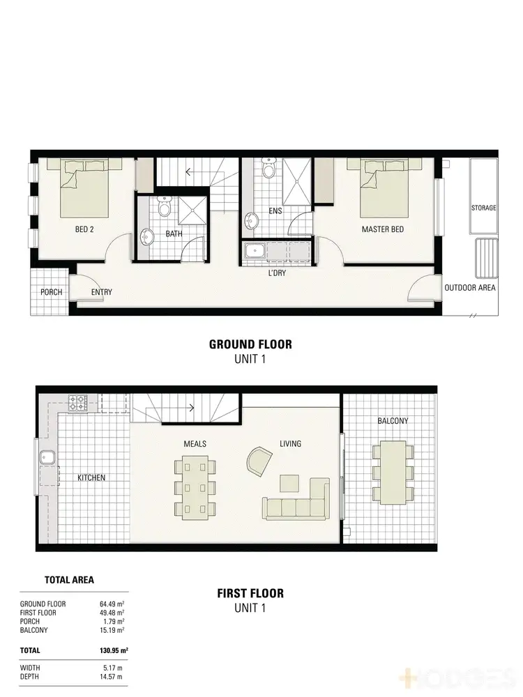 Floorplan of Homely apartment listing, 1 & 2/156 Balcombe Road, Mentone VIC 3194