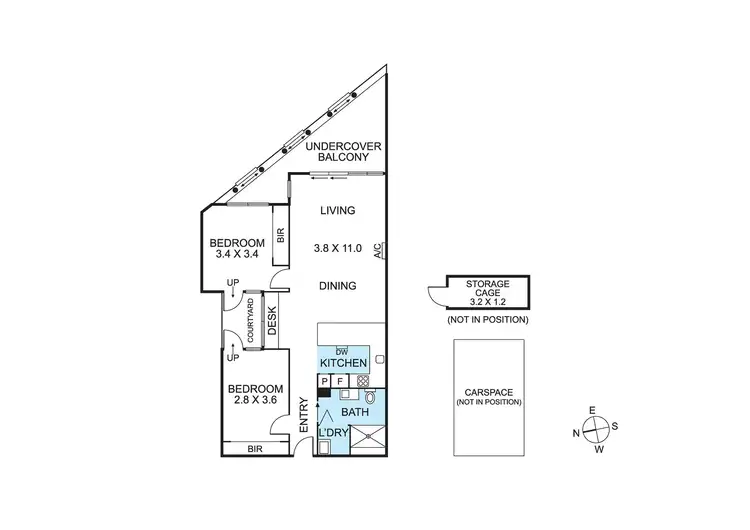 Floorplan of Homely apartment listing, 217/116 Balcombe Road, Mentone VIC 3194
