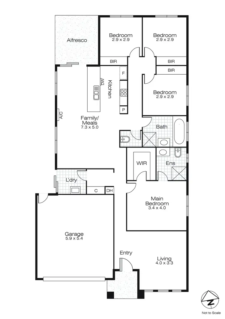 Floorplan of Homely house listing, 23 Red Robin Drive, Winter Valley VIC 3358