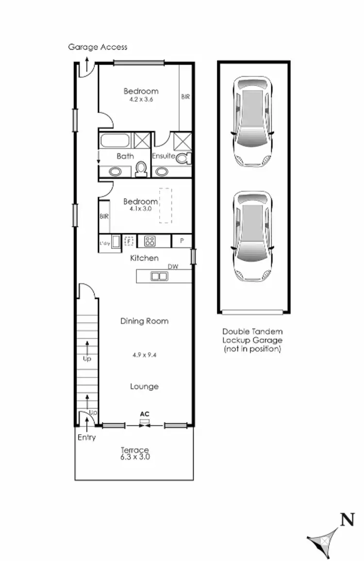 Floorplan of Homely unit listing, 1/132 Balcombe Road, Mentone VIC 3194