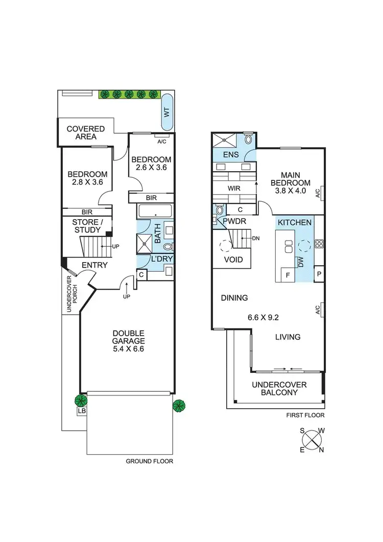 Floorplan of Homely townhouse listing, 8 Abrahams Drive, Mentone VIC 3194