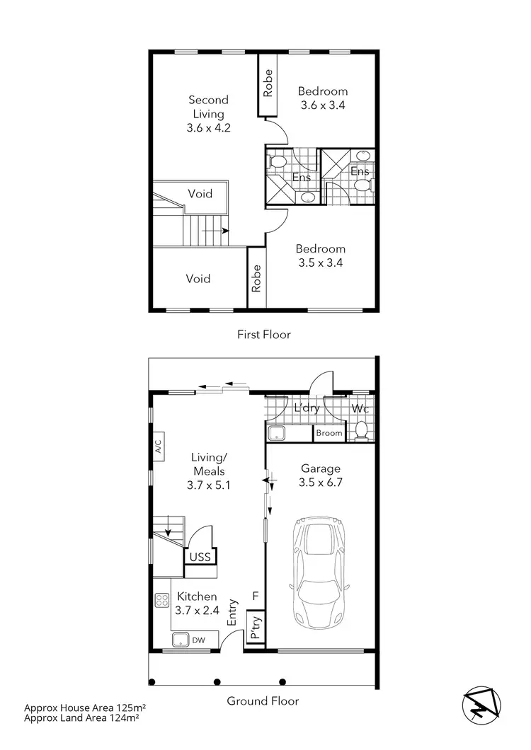 Floorplan of Homely house listing, Unit 3/217 York Street, Ballarat East VIC 3350