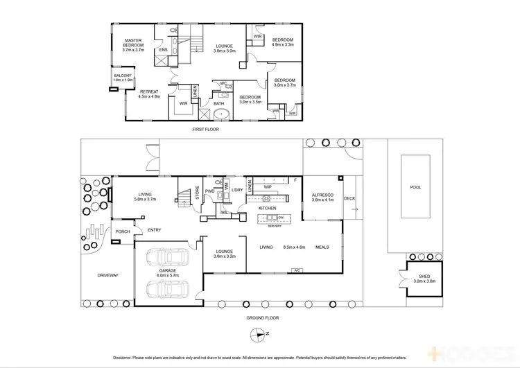Floorplan of Homely house listing, 105 Empress Boulevard, Ocean Grove VIC 3226