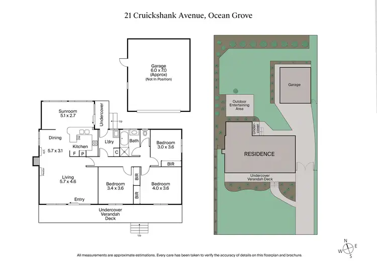 Floorplan of Homely house listing, 21 Cruickshank Avenue, Ocean Grove VIC 3226