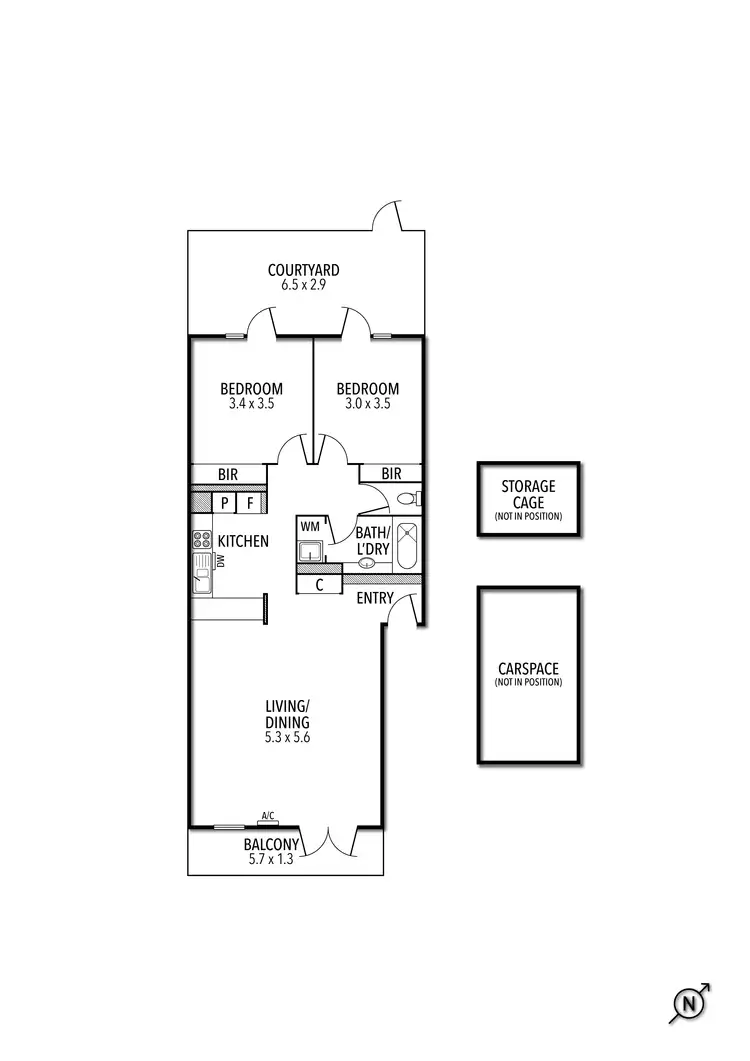 Floorplan of Homely apartment listing, 28/221 Cardigan Street, Carlton VIC 3053