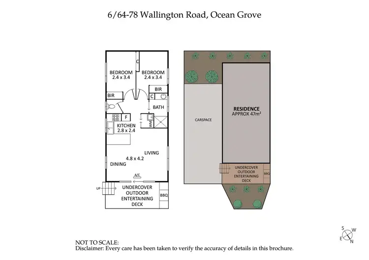 Floorplan of Homely unit listing, 6/64-78 Wallington Road, Ocean Grove VIC 3226