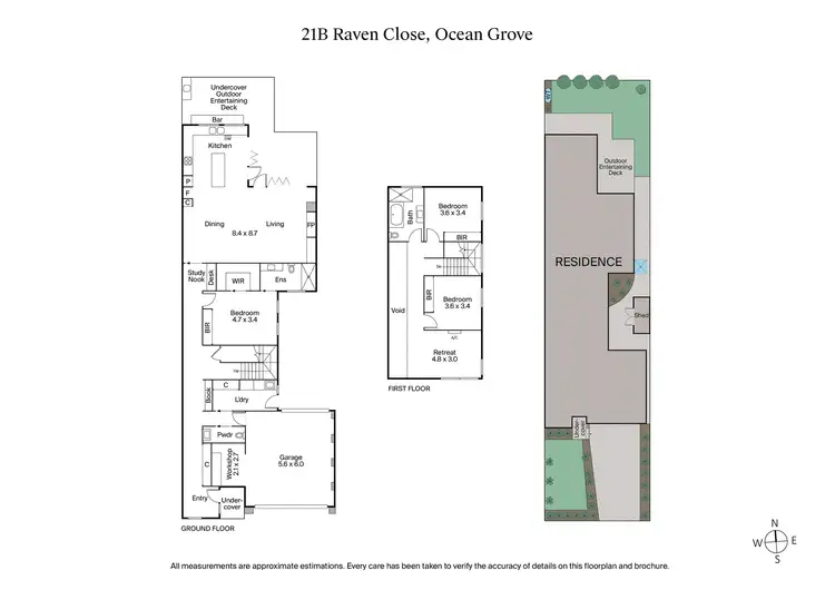 Floorplan of Homely house listing, 21B Raven Close, Ocean Grove VIC 3226