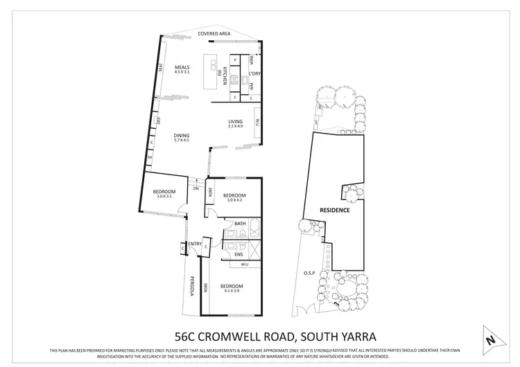 Floorplan of Homely house listing, 56C Cromwell Road, South Yarra VIC 3141