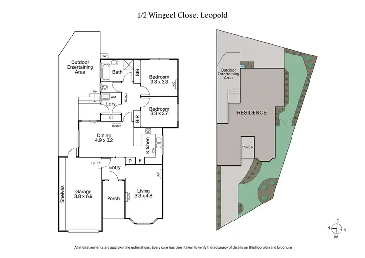 Floorplan of Homely unit listing, 1/2 Wingeel Court, Leopold VIC 3224