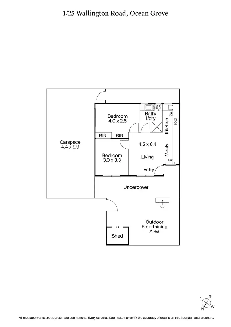 Floorplan of Homely unit listing, 1/25 Wallington Road, Ocean Grove VIC 3226
