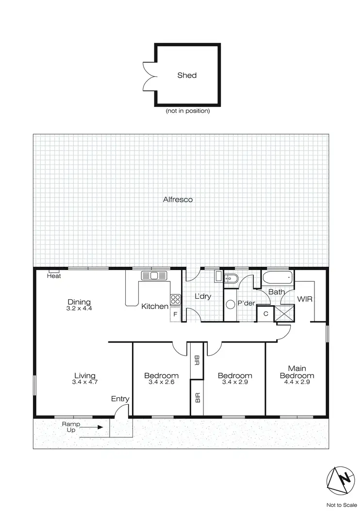 Floorplan of Homely house listing, 11 Wicklow Drive, Invermay Park VIC 3350