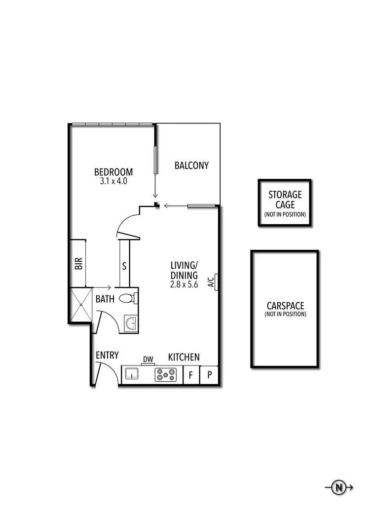 Floorplan of Homely apartment listing, 104/63 Glass Street, Richmond VIC 3121